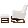 7_Yashiya Off-White Fabric 2-Piece Rocking Chair Ottoman Set more views