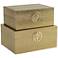 Yasmeen Bronze & Gold Nesting Boxes - Set of 2