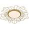 Yasmin 23 5/8" Wide Light Olympic Gold LED Flush Mount With Opal Glass