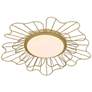 Yasmin 23 5/8" Wide Light Olympic Gold LED Flush Mount With Opal Glass