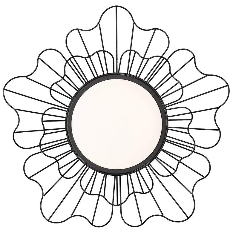 Image 5 Yasmin 23 3/4" Wide Natural Black LED Ceiling Light more views