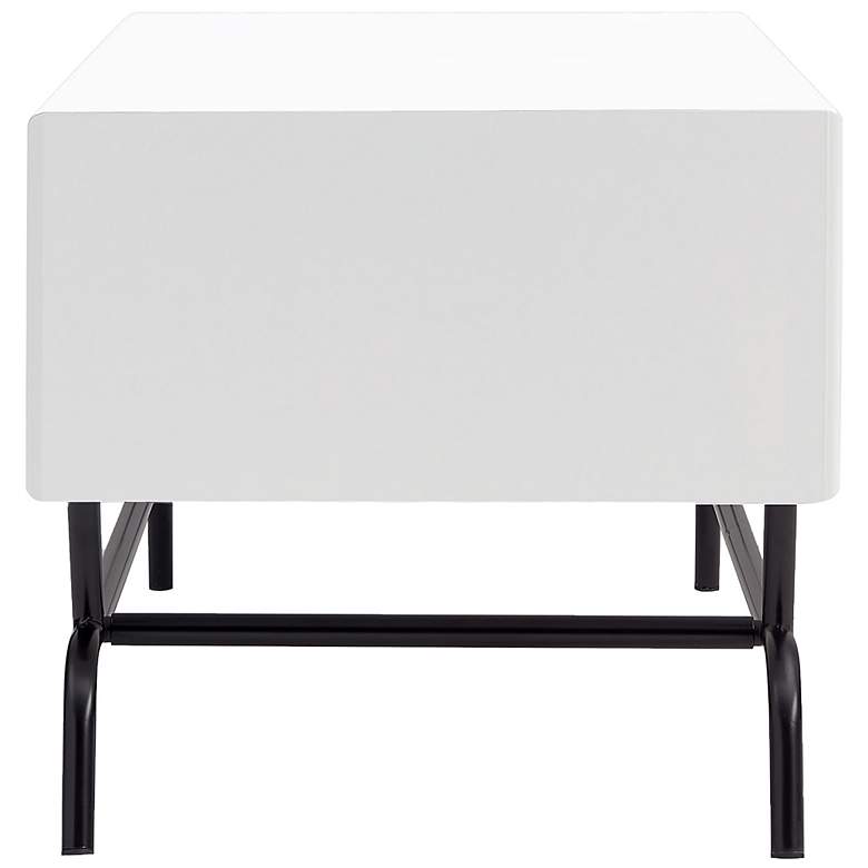 Image 6 Yastara 42" Wide White Pure 2-Drawer Coffee Table/TV Stand more views