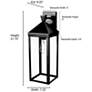 7_Yates 21.75" High 1-Light Outdoor Wall Sconce in Powder Coated Black more views