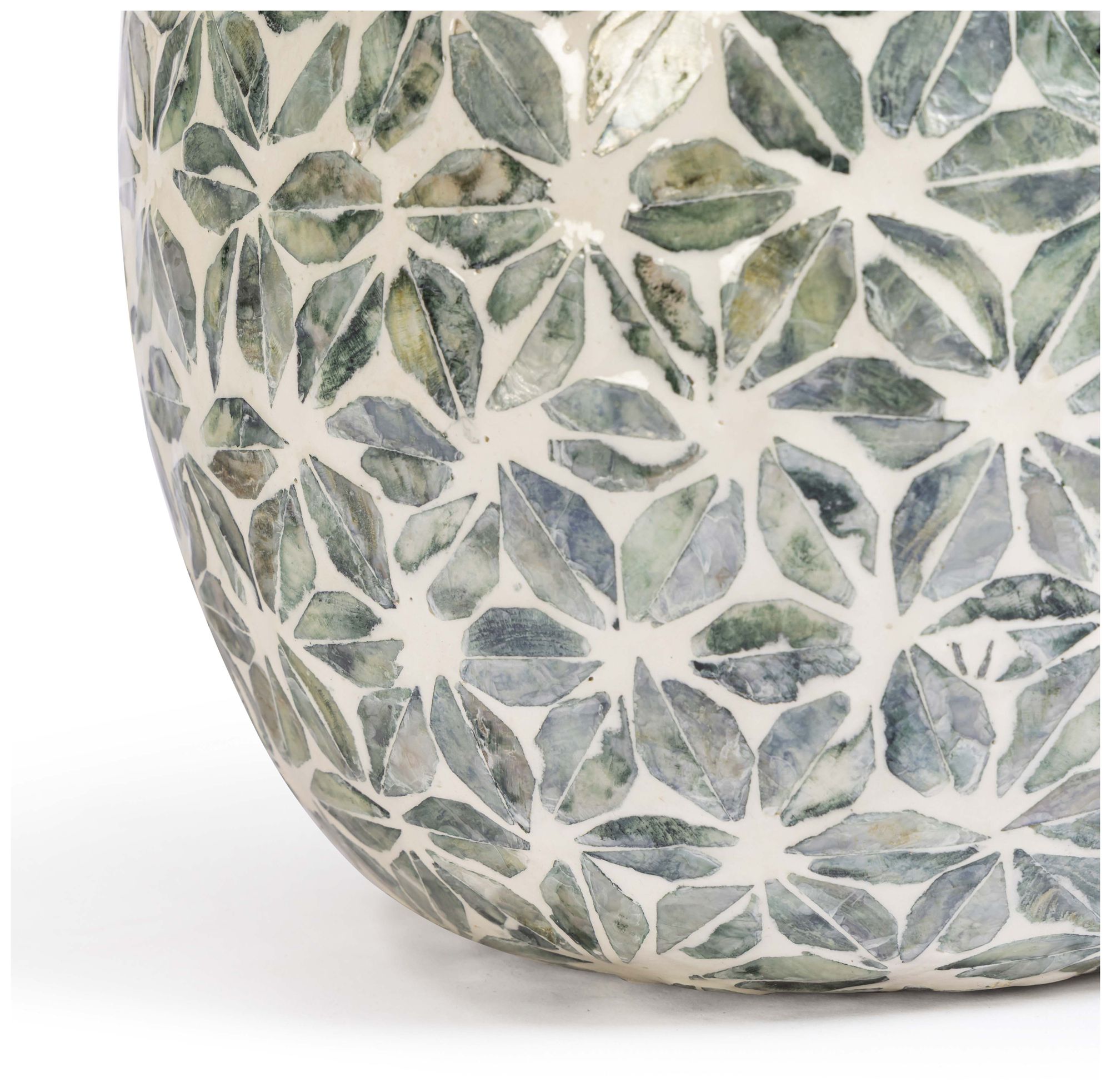 Image 4 Yaya Green Capiz Shell Table Lamp more views