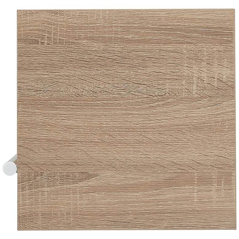 Image 4 Yaztra 11 3/4" Wide Natural Wood 5-Shelf Corner Bookcase more views