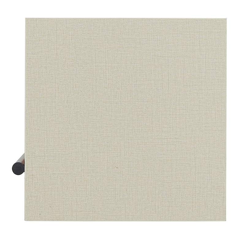 Image 3 Yaztra 12" Wide Cream Weave 5-Shelf Corner Bookcase more views