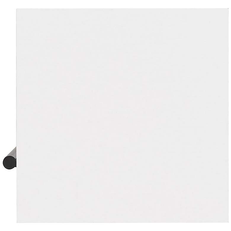 Image 3 Yaztra 12" Wide White and Black 5-Shelf Corner Bookcase more views