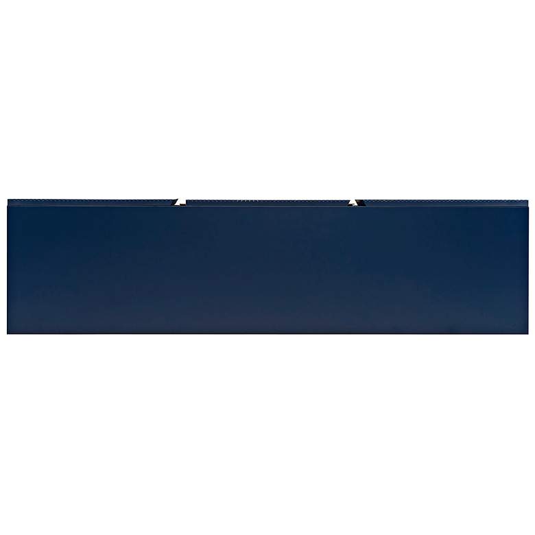 Image 3 Yaztra 60" Wide Indigo Wood 3-Door TV Stand more views