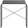 Yazzy 33 1/4" Wide age Green Black U-Shaped Console Table