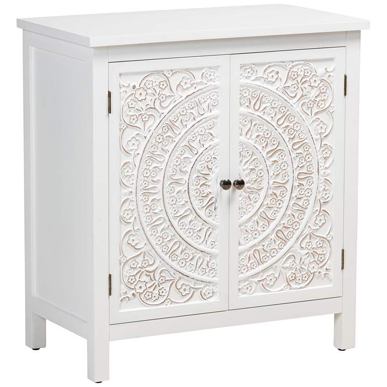 Image 2 Yelena 28 3/4" Wide White Wood 2-Door Storage Cabinet