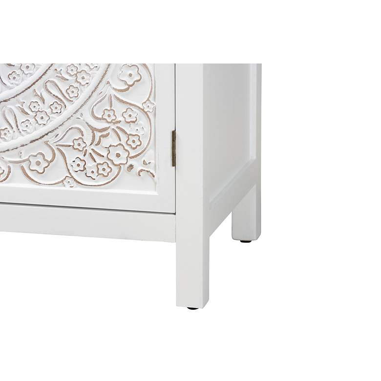 Image 5 Yelena 28 3/4" Wide White Wood 2-Door Storage Cabinet more views