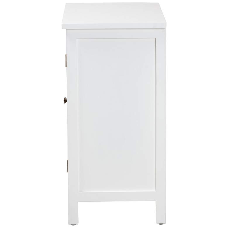 Image 6 Yelena 28 3/4" Wide White Wood 2-Door Storage Cabinet more views