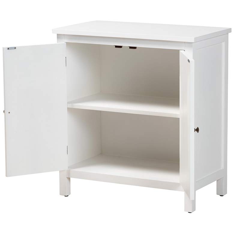 Image 7 Yelena 28 3/4" Wide White Wood 2-Door Storage Cabinet more views