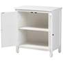 7_Yelena 28 3/4" Wide White Wood 2-Door Storage Cabinet more views