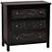 Yelena 31 1/2" Wide Black Wood 3-Drawer Storage Cabinet