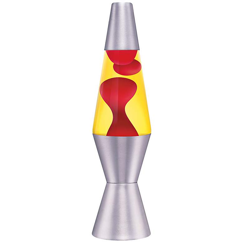 Image 1 Yellow and Red Accent LAVA &#174; Lamp