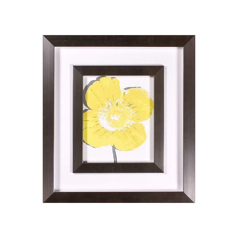 Image 1 Yellow Blooms I Print Under Glass 21 inch High Wall Art