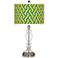 Yellow Brick Weave Apothecary Clear Glass Table Lamp