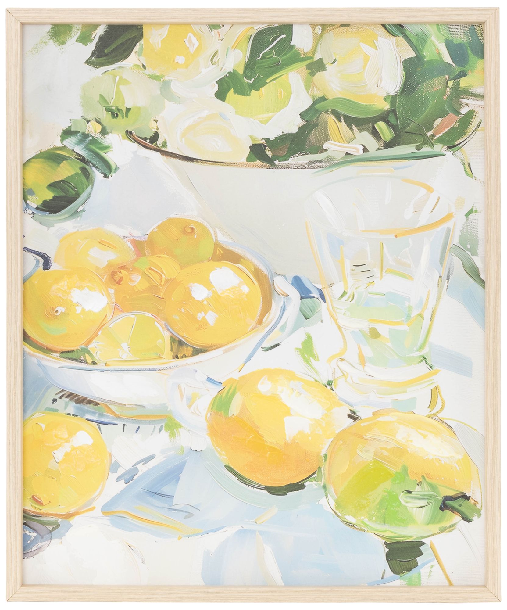 Image 2 Yellow Canvas Natural Framed Wall Art, 24" x 1" x 20"