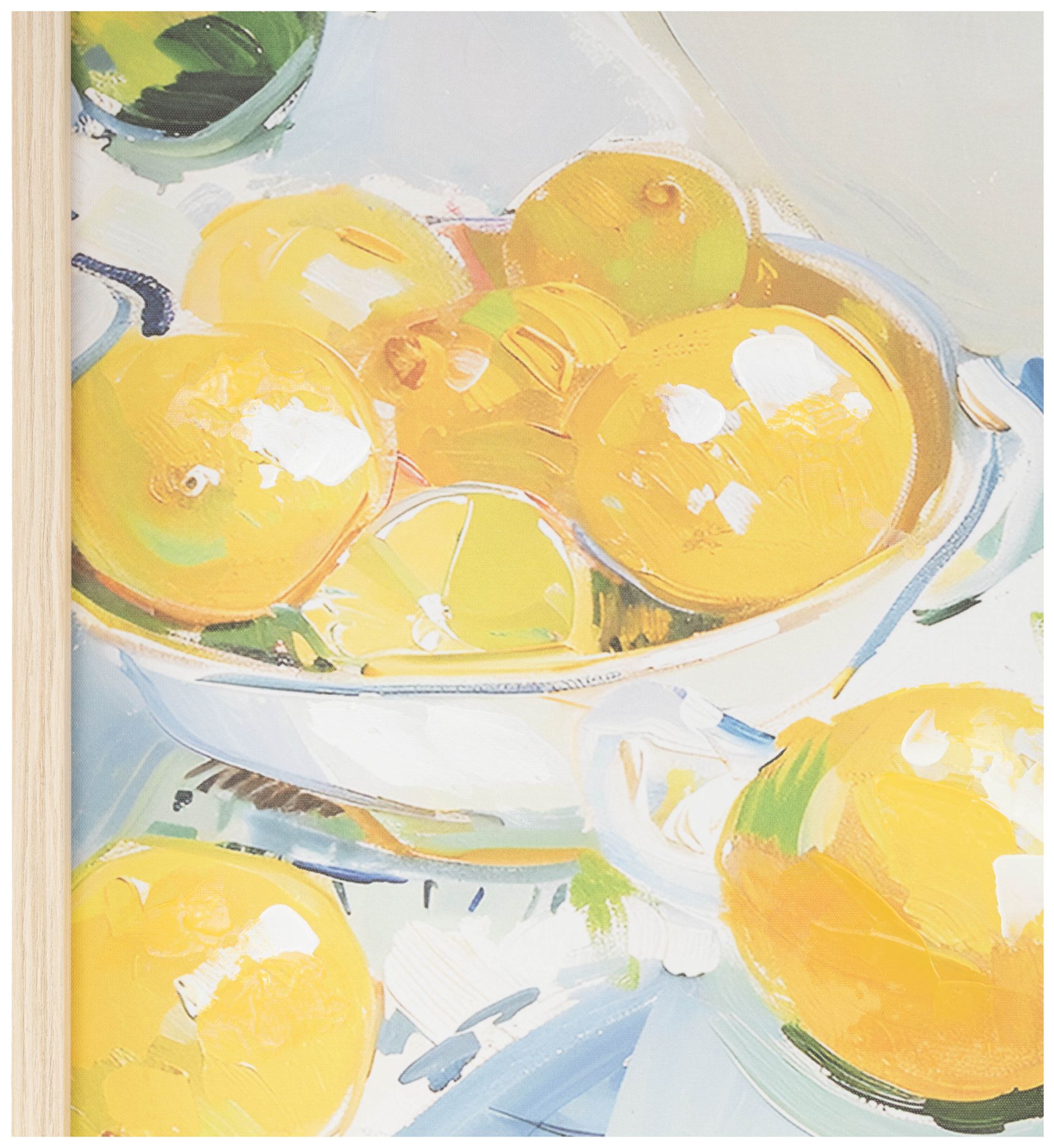 Image 3 Yellow Canvas Natural Framed Wall Art, 24" x 1" x 20" more views