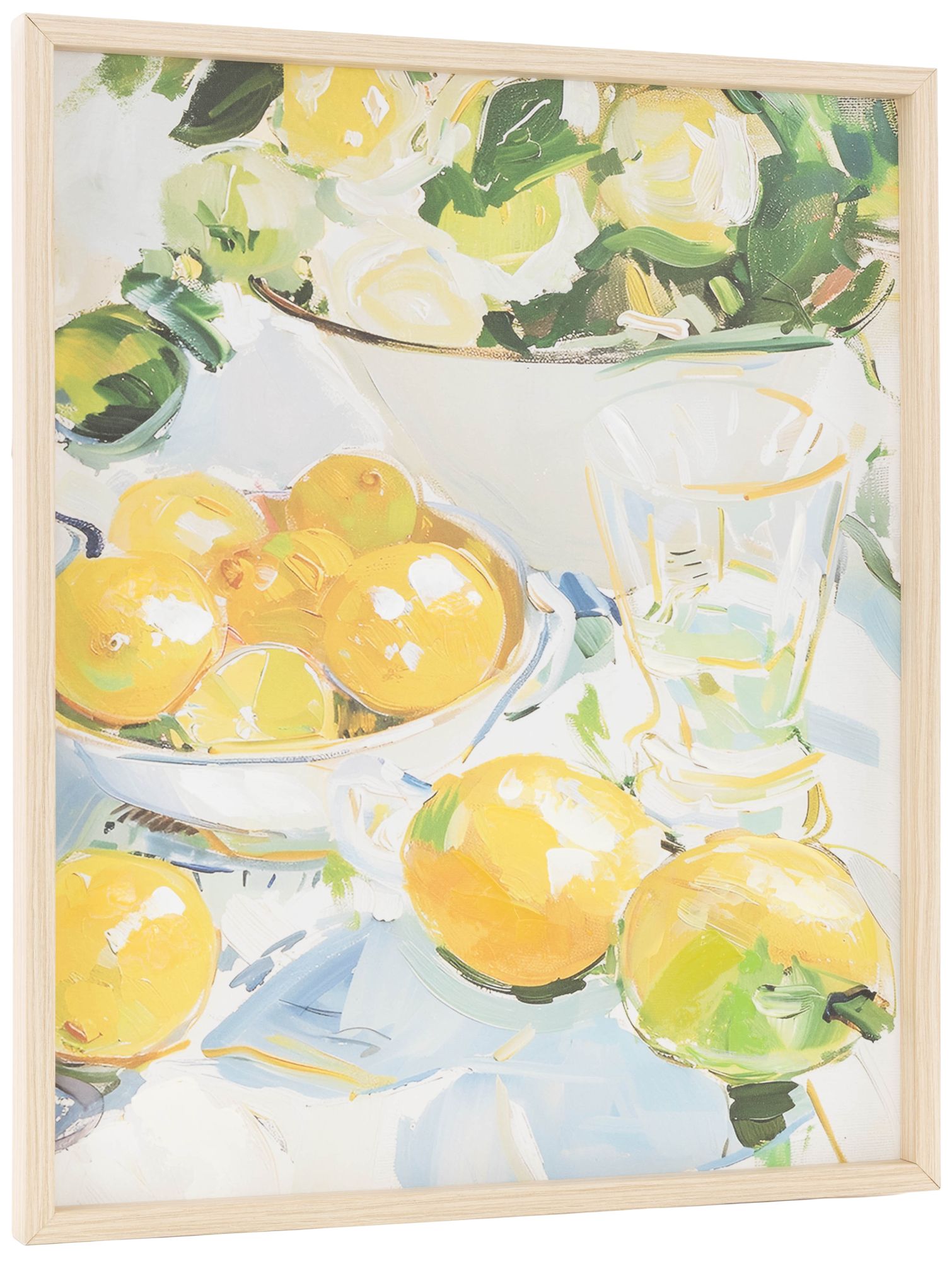 Image 6 Yellow Canvas Natural Framed Wall Art, 24" x 1" x 20" more views