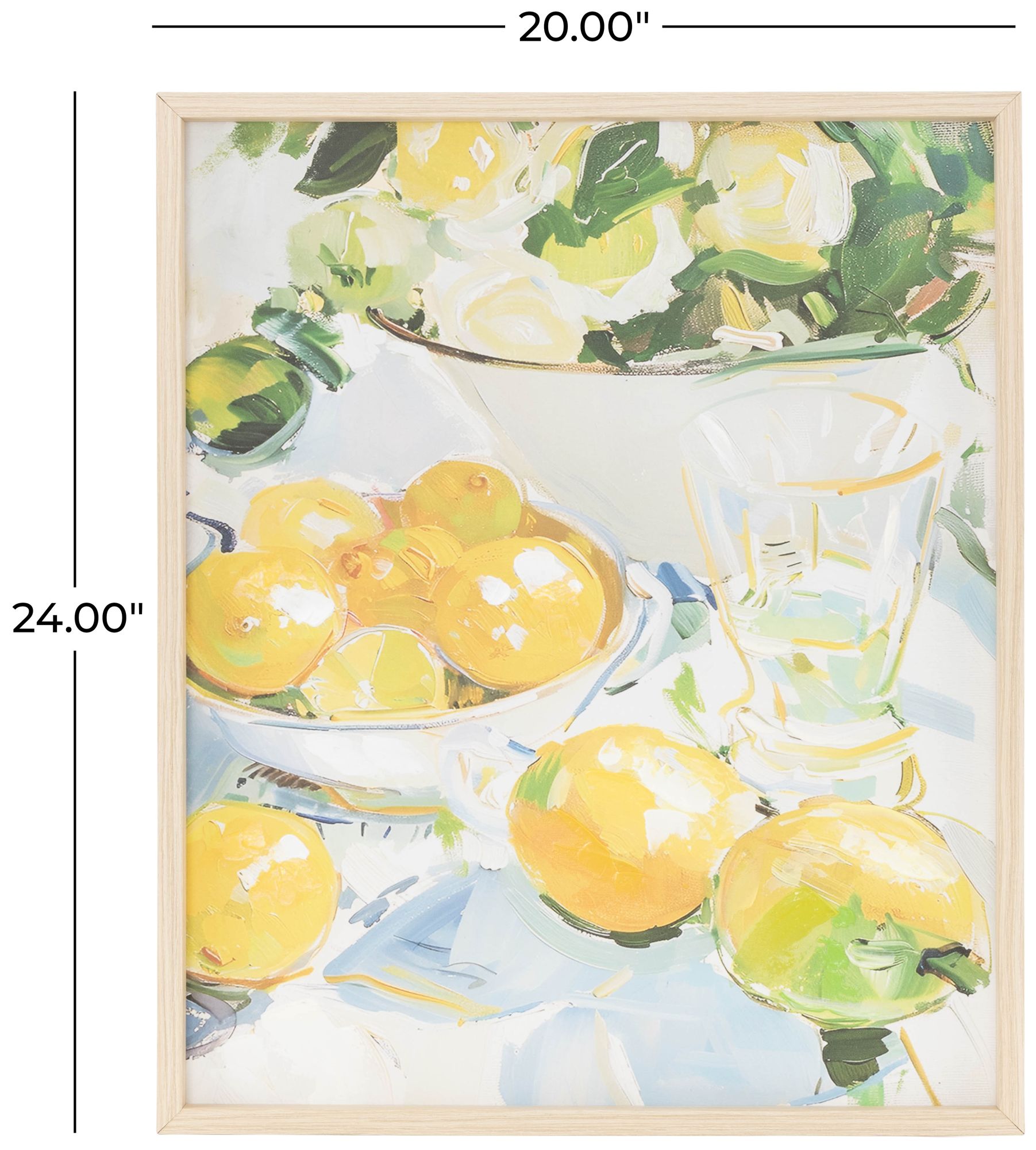 Image 7 Yellow Canvas Natural Framed Wall Art, 24" x 1" x 20" more views