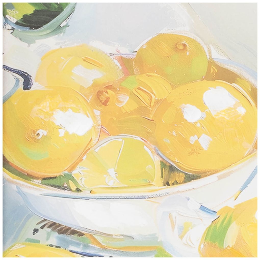 Yellow Canvas Natural Framed Wall Art, 24" x 1" x 20"