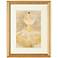 Yellow Couture Fashion 18" Gold Framed Wall Art
