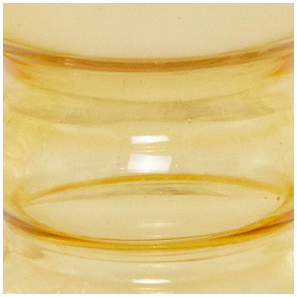 Image 7 Yellow Glass Modern Candle Holder, S/3 1 more views