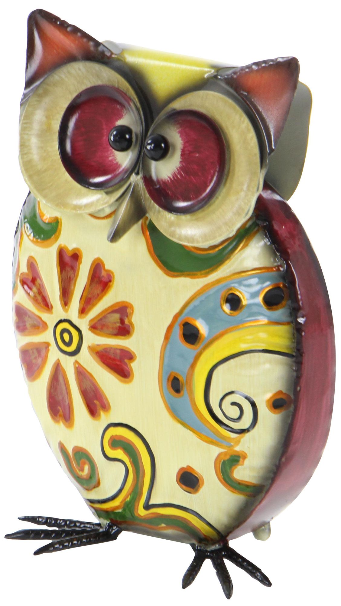 Image 6 Yellow Metal Eclectic Garden Sculpture, 8" x 4" x 11" more views