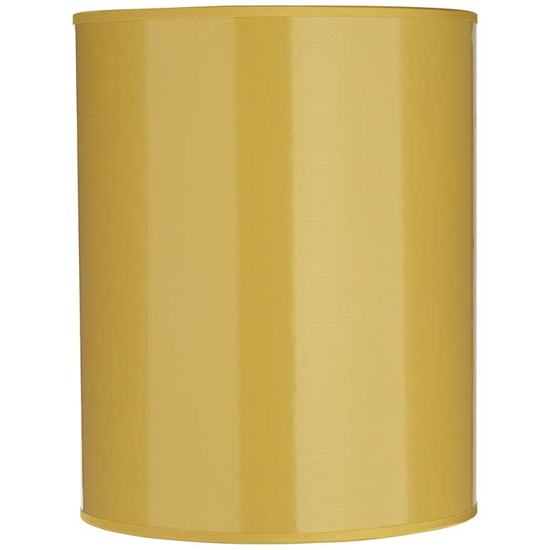 Image 1 Yellow Paper Cylindrical Lamp Shade 8x8x10 (Spider)