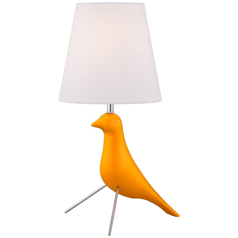 Image 1 Yellow Twitter Bird Contemporary Accent Lamp