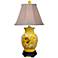 Yellowbird Hand-Painted Porcelain Vase Table Lamp