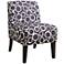 Yen Ring Pattern Fabric Accent Chair
