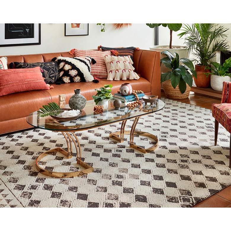 Image 1 Yeshaia YES-02 5'x7'6" Black Neutral Rectangular Area Rug