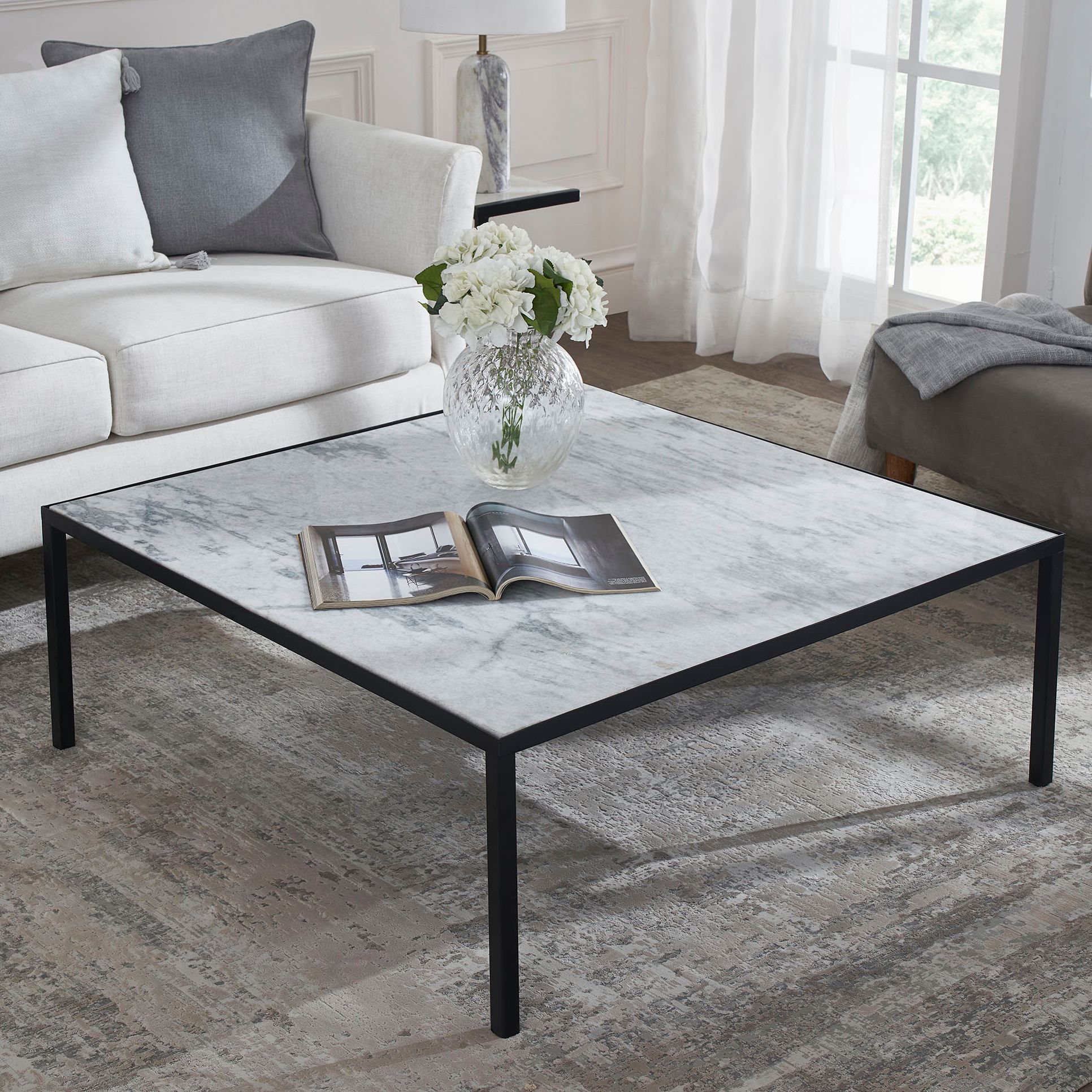 40 square store coffee table