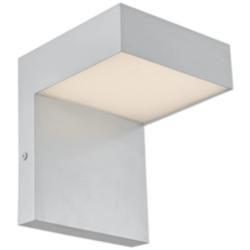 Yoga 7 1/4&quot; High Silica Metal LED Modern Outdoor Wall Light