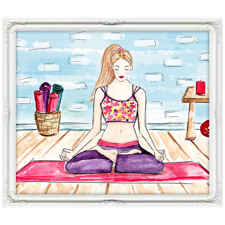 Image 2 Yogaficionado 25"W Illustrated Feminine Framed Wall Art