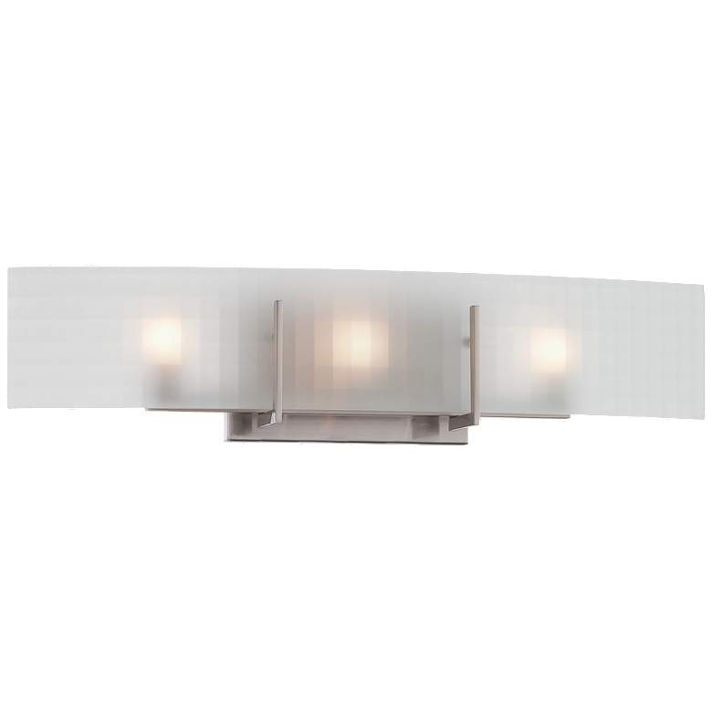 Image 1 Yogi; 3 Light; Halogen Vanity Fixture with Frosted Glass; Lamps Included