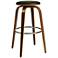 Yohkoh 30" Faux Leather Modern Barstool Set of 2