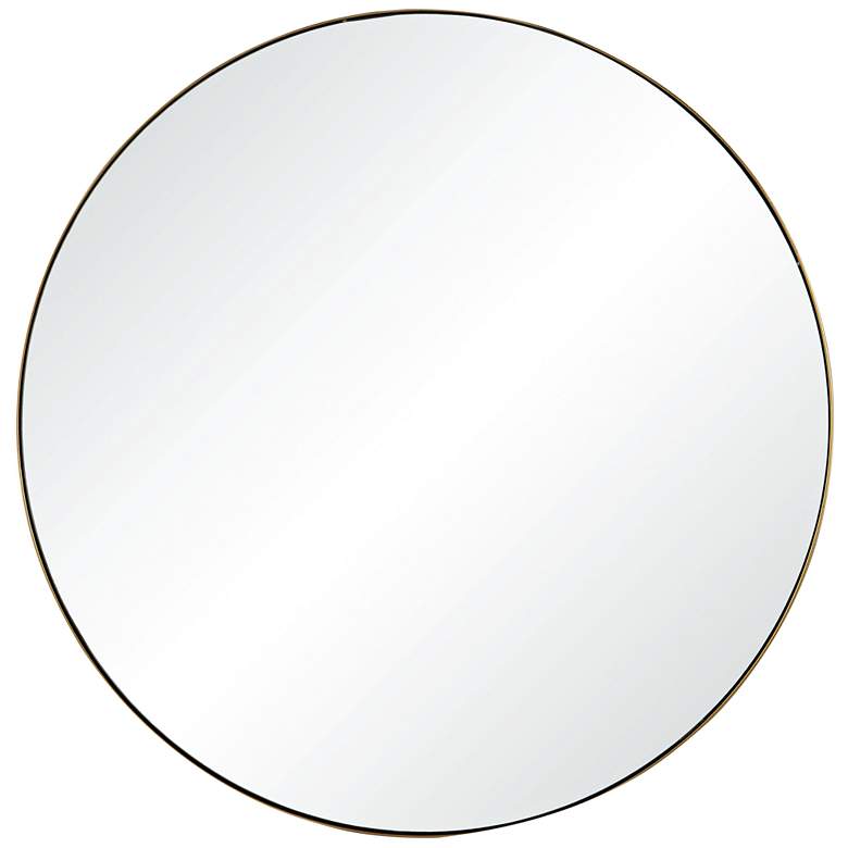 Image 2 Yoka Silver and Gold Painted 24" Round Wall Mirror