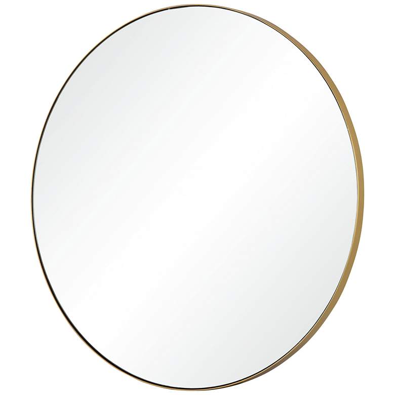 Image 3 Yoka Silver and Gold Painted 24 inch Round Wall Mirror more views