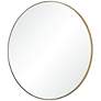 Yoka Silver and Gold Painted 24" Round Wall Mirror