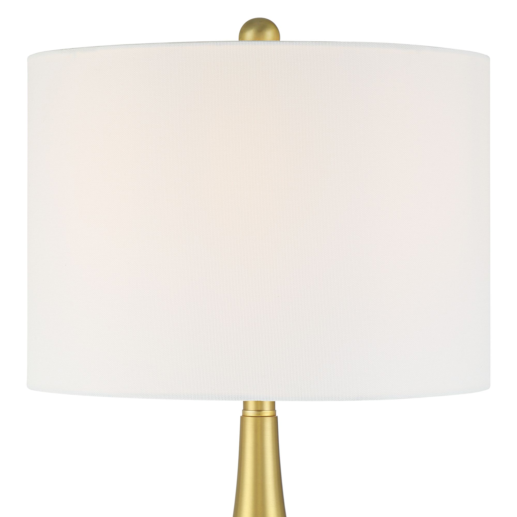 Thumbnail3 of Yolanda 25 1/2" High Gold Teardrop Table Lamp Set more views
