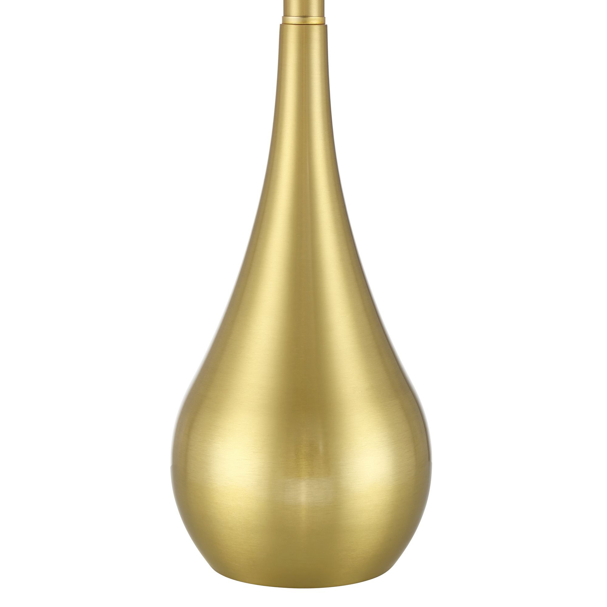 Yolanda 25 1/2" High Gold Teardrop Table Lamp Set