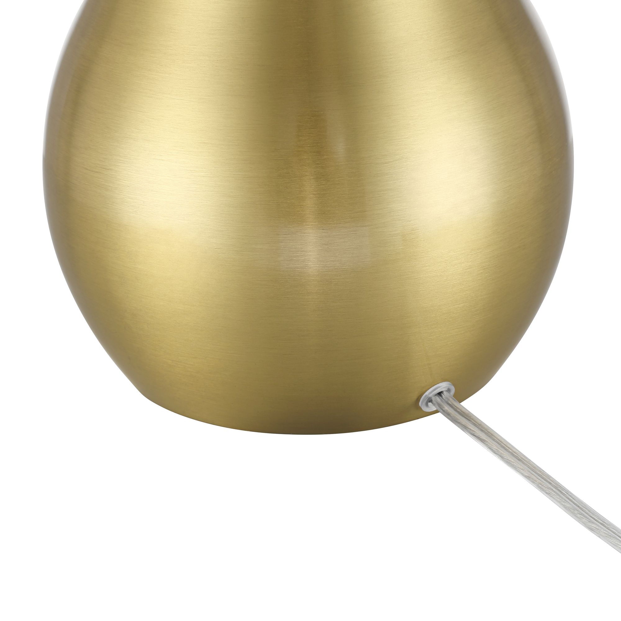 Yolanda 25 1/2" High Gold Teardrop Table Lamp Set