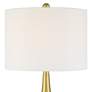 3_Yolanda 25 1/2" High Gold Teardrop Table Lamp Set more views
