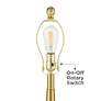 4_Yolanda 25 1/2" High Gold Teardrop Table Lamp Set more views