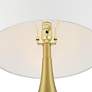 5_Yolanda 25 1/2" High Gold Teardrop Table Lamp Set more views