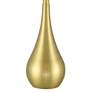 6_Yolanda 25 1/2" High Gold Teardrop Table Lamp Set more views
